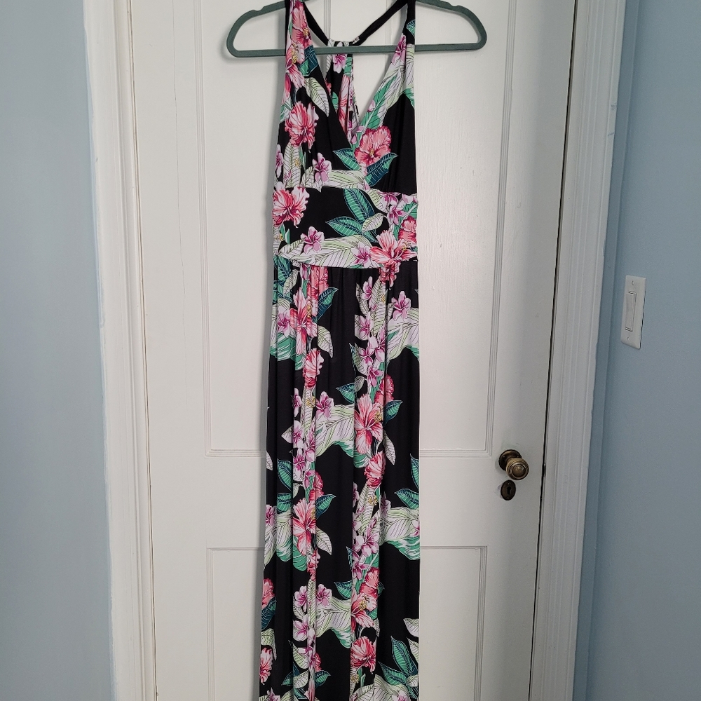 Maria Mambo Maxi Halter Dress